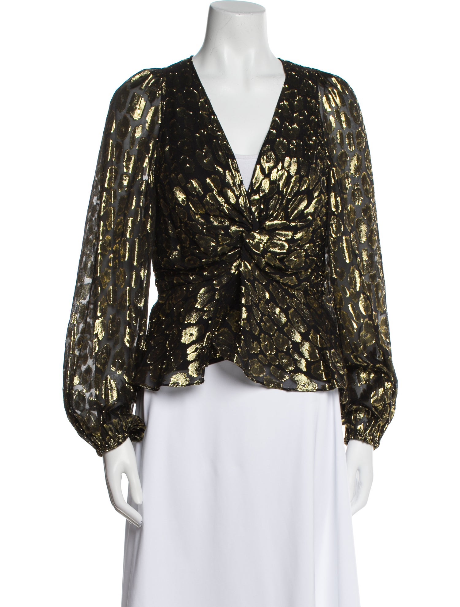 A.L.C. Silk Printed Blouse