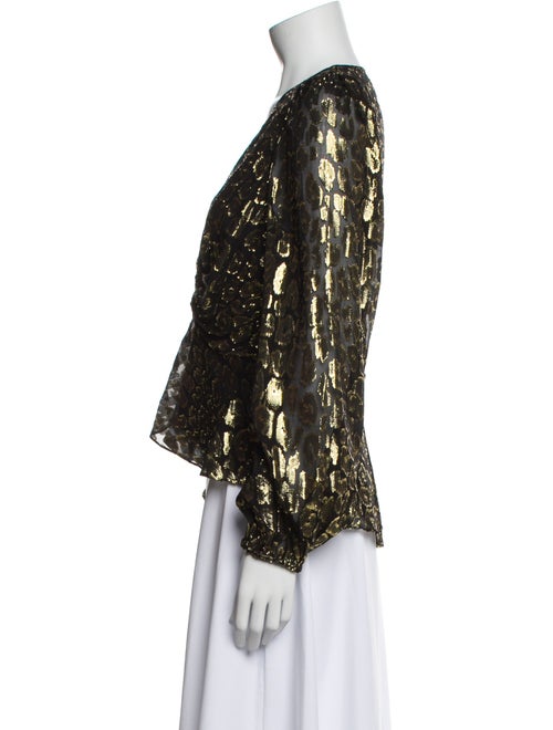 A.L.C. Silk Printed Blouse