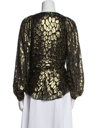 A.L.C. Silk Printed Blouse