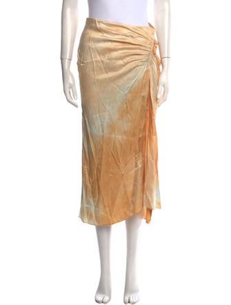 A.L.C. Ruffle Embellishment Midi Length Skirt