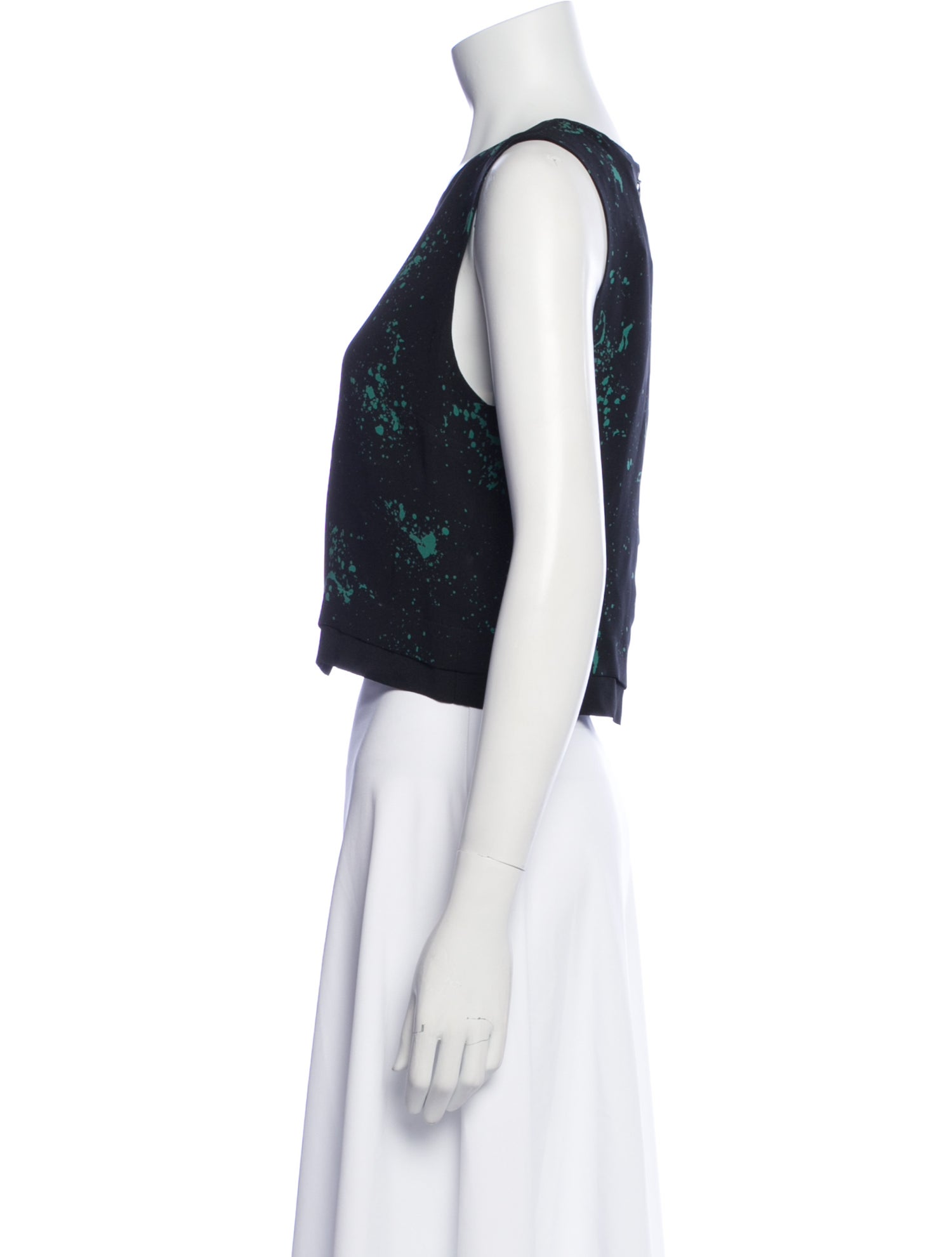 A.L.C. Silk Scoop Neck Crop Top w/ Tags