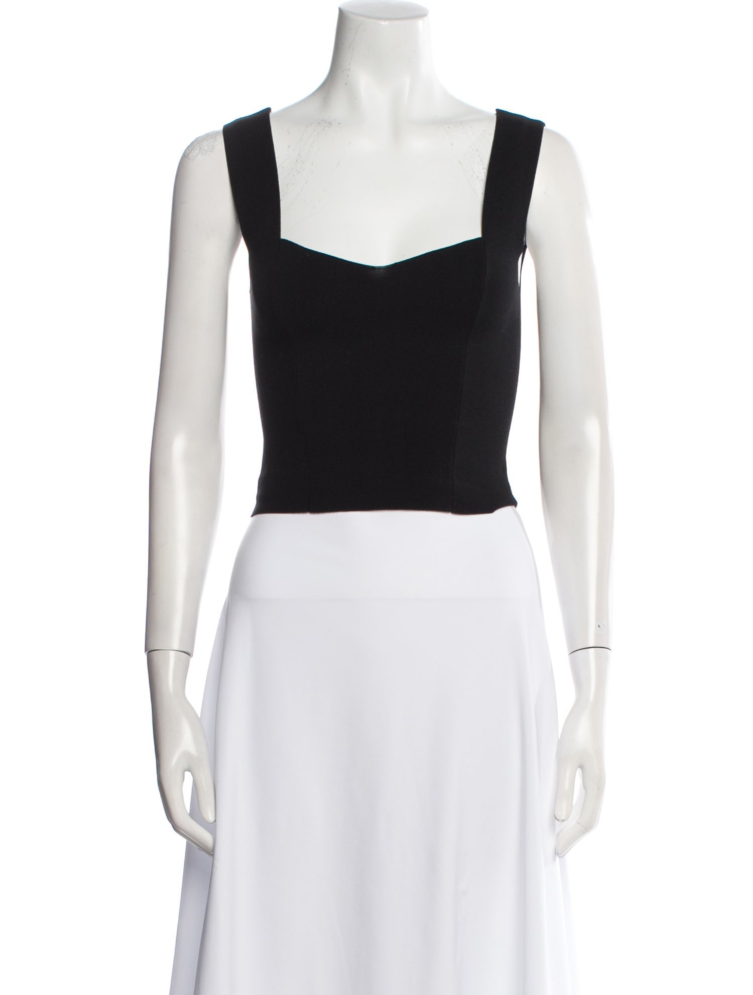 A.L.C. Square Neckline Sleeveless Crop Top