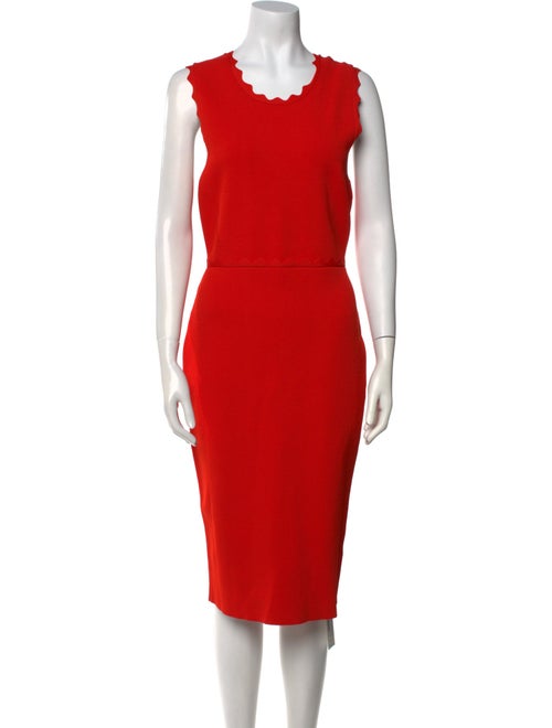 A.L.C. Scoop Neck Midi Length Dress