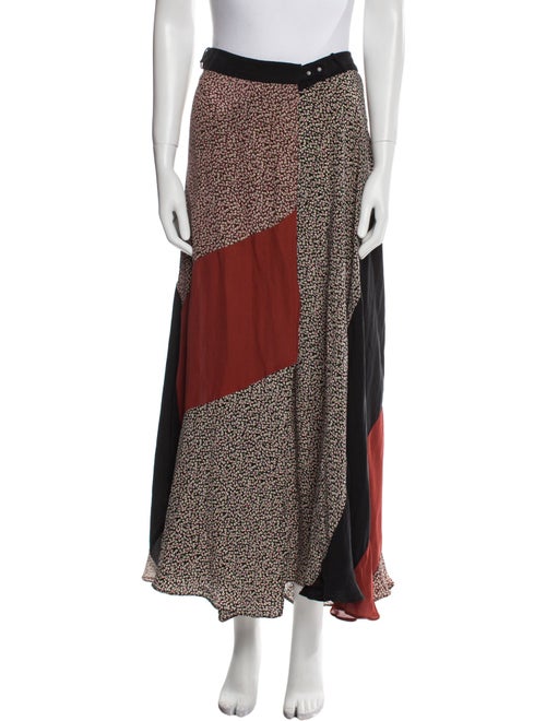 A.L.C. Floral Print Midi Length Skirt