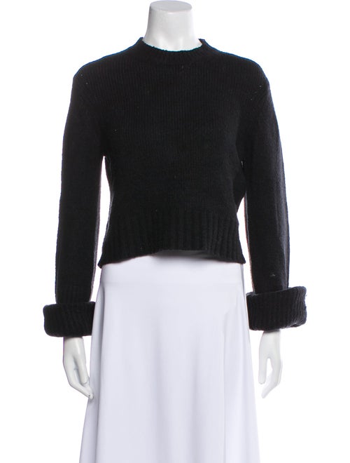 A.L.C. Mock Neck Long Sleeve Crop Top
