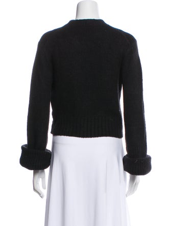 A.L.C. Mock Neck Long Sleeve Crop Top
