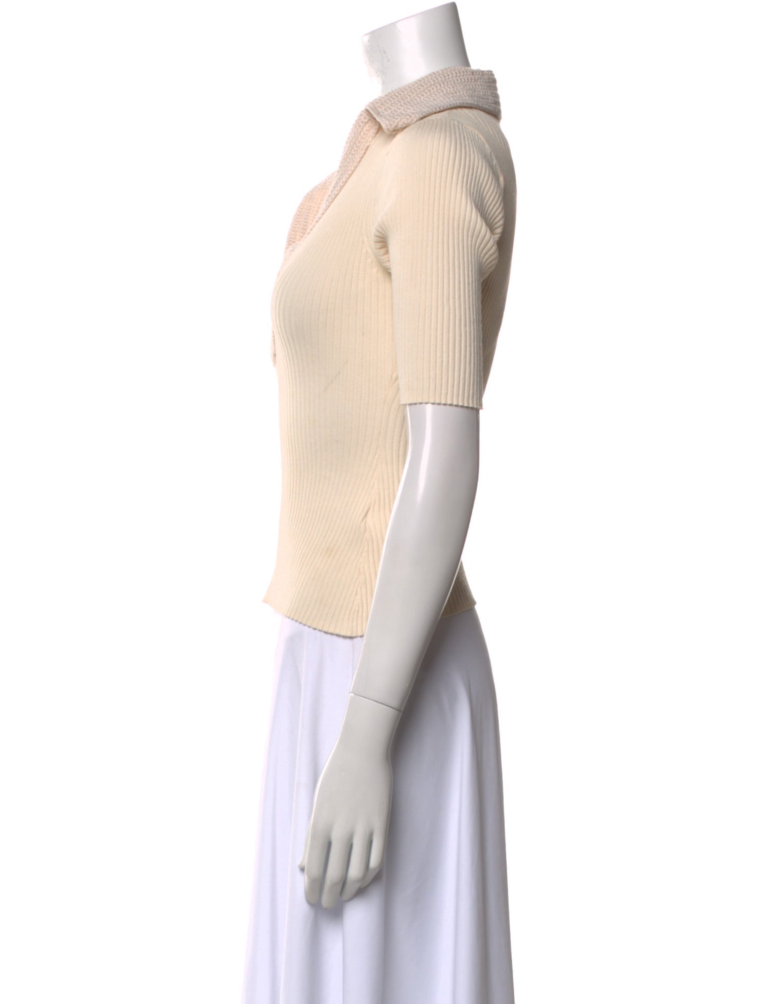 A.L.C. V-Neck Short Sleeve Top