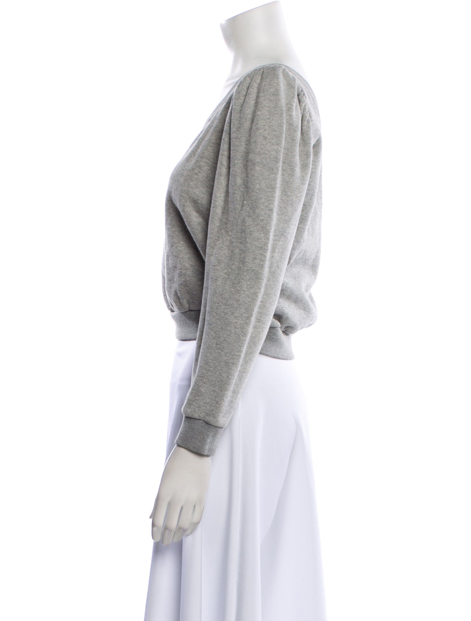 A.L.C. One-Shoulder Long Sleeve Crop Top