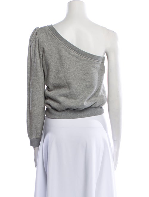 A.L.C. One-Shoulder Long Sleeve Crop Top