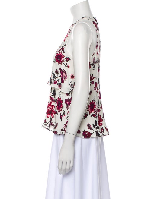 A.L.C. Silk Floral Print Blouse