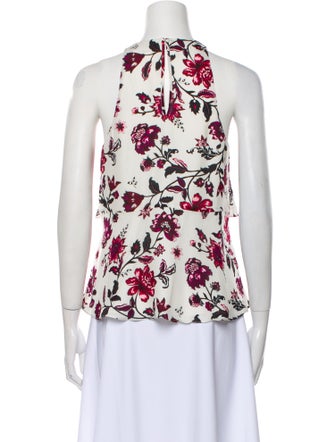 A.L.C. Silk Floral Print Blouse