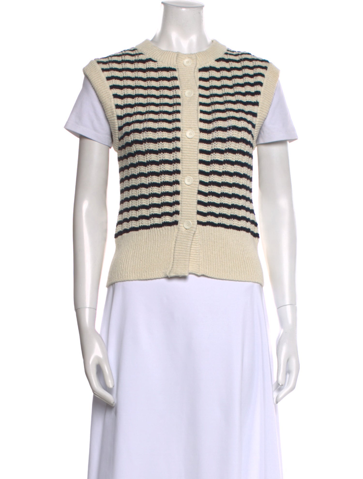 A.L.C. Striped Crew Neck Sweater