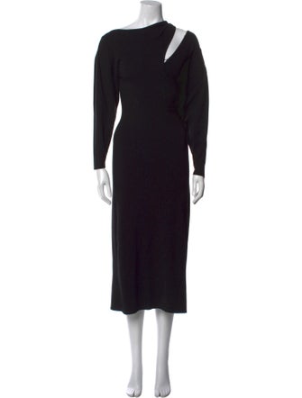 A.L.C. Bateau Neckline Midi Length Dress