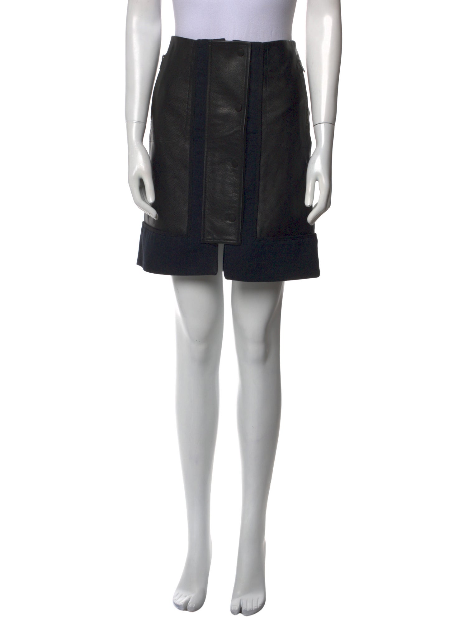 A.L.C. Leather Mini Skirt