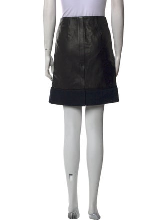 A.L.C. Leather Mini Skirt