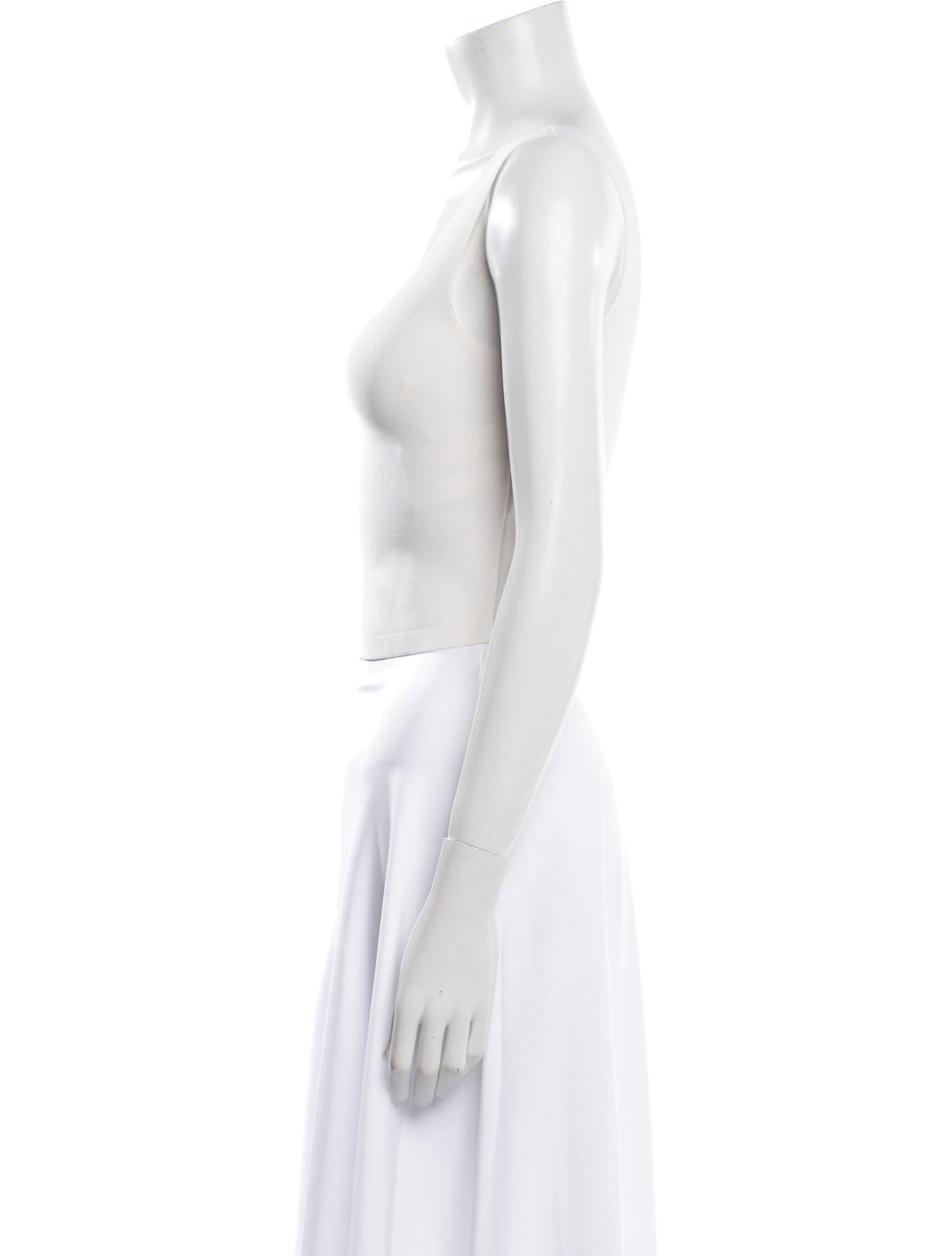 A.L.C. Square Neckline Sleeveless Crop Top