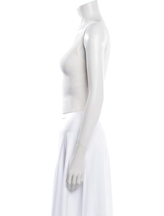 A.L.C. Square Neckline Sleeveless Crop Top