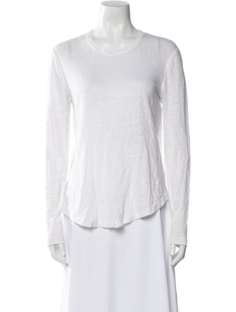 A.L.C. Linen Scoop Neck T-Shirt