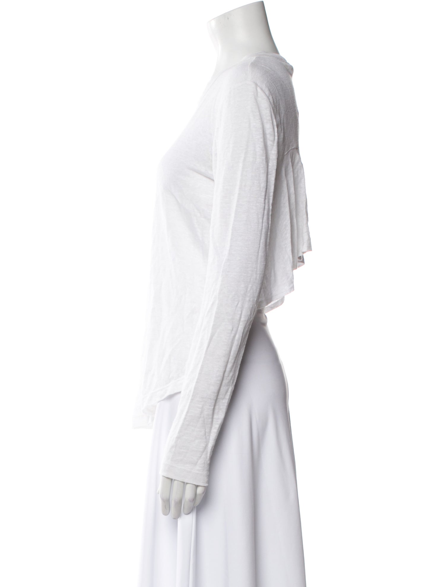 A.L.C. Linen Scoop Neck T-Shirt