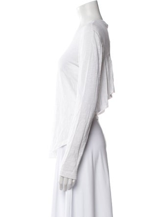 A.L.C. Linen Scoop Neck T-Shirt