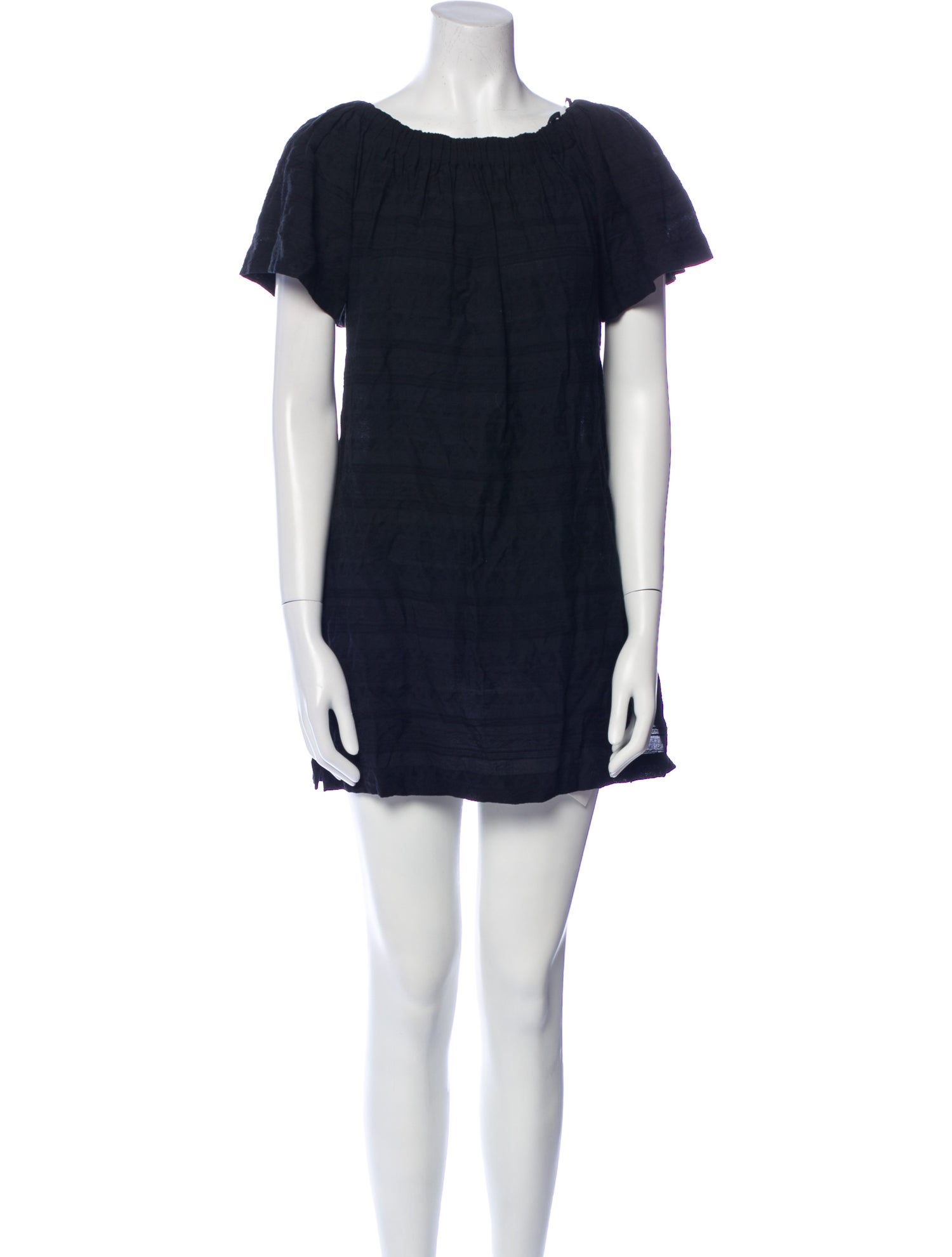 A.L.C. Bateau Neckline Mini Dress