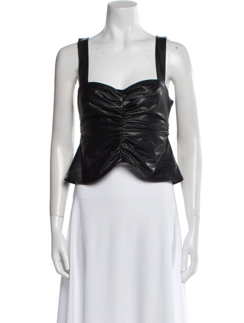 A.L.C. Square Neckline Sleeveless Crop Top