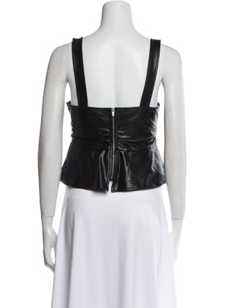 A.L.C. Square Neckline Sleeveless Crop Top