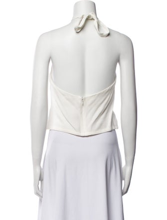 A.L.C. Halterneck Sleeveless Crop Top