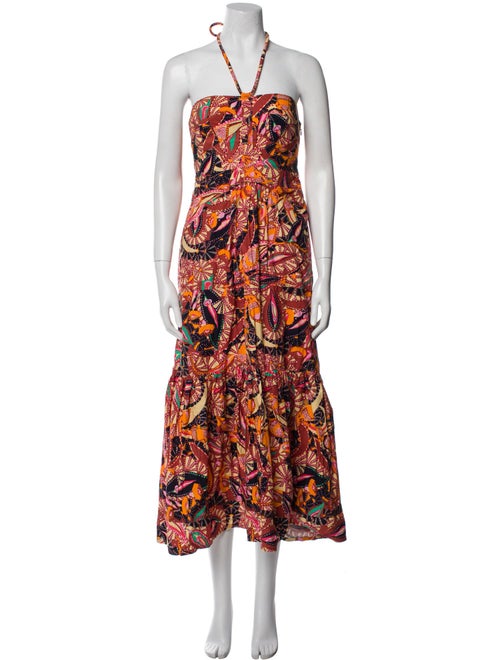 A.L.C. Printed Midi Length Dress