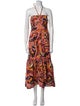 A.L.C. Printed Midi Length Dress