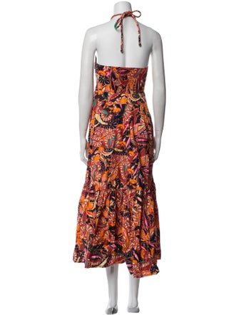 A.L.C. Printed Midi Length Dress