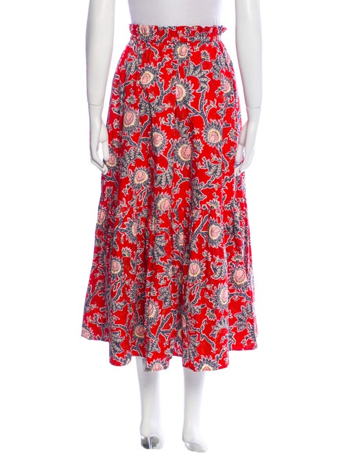 A.L.C. Floral Print Midi Length Skirt