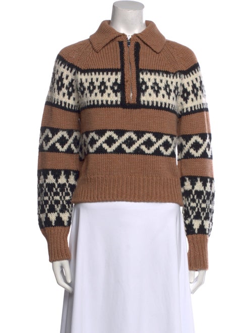 A.L.C. Merino Wool Printed Sweater