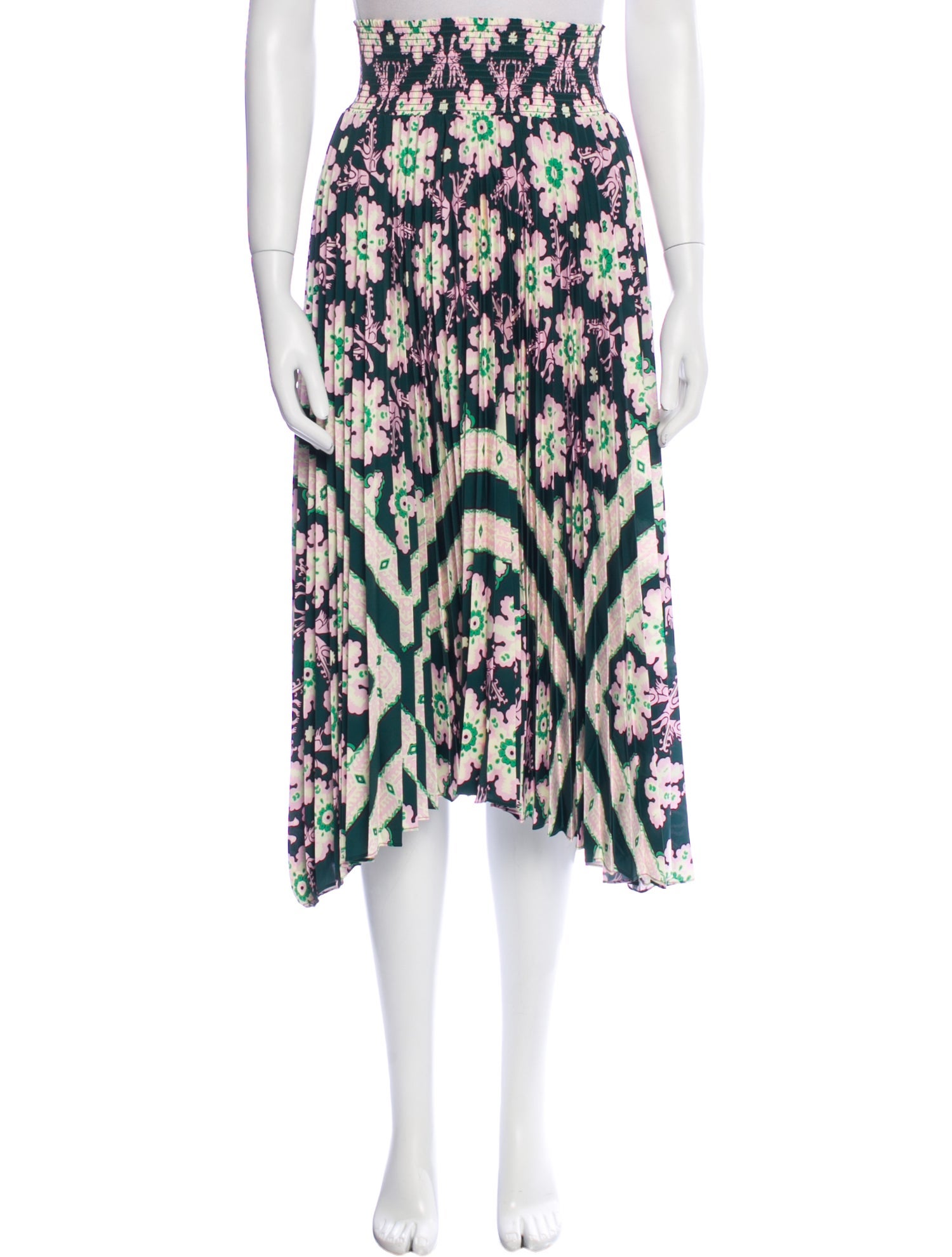 A.L.C. Floral Print Midi Length Skirt