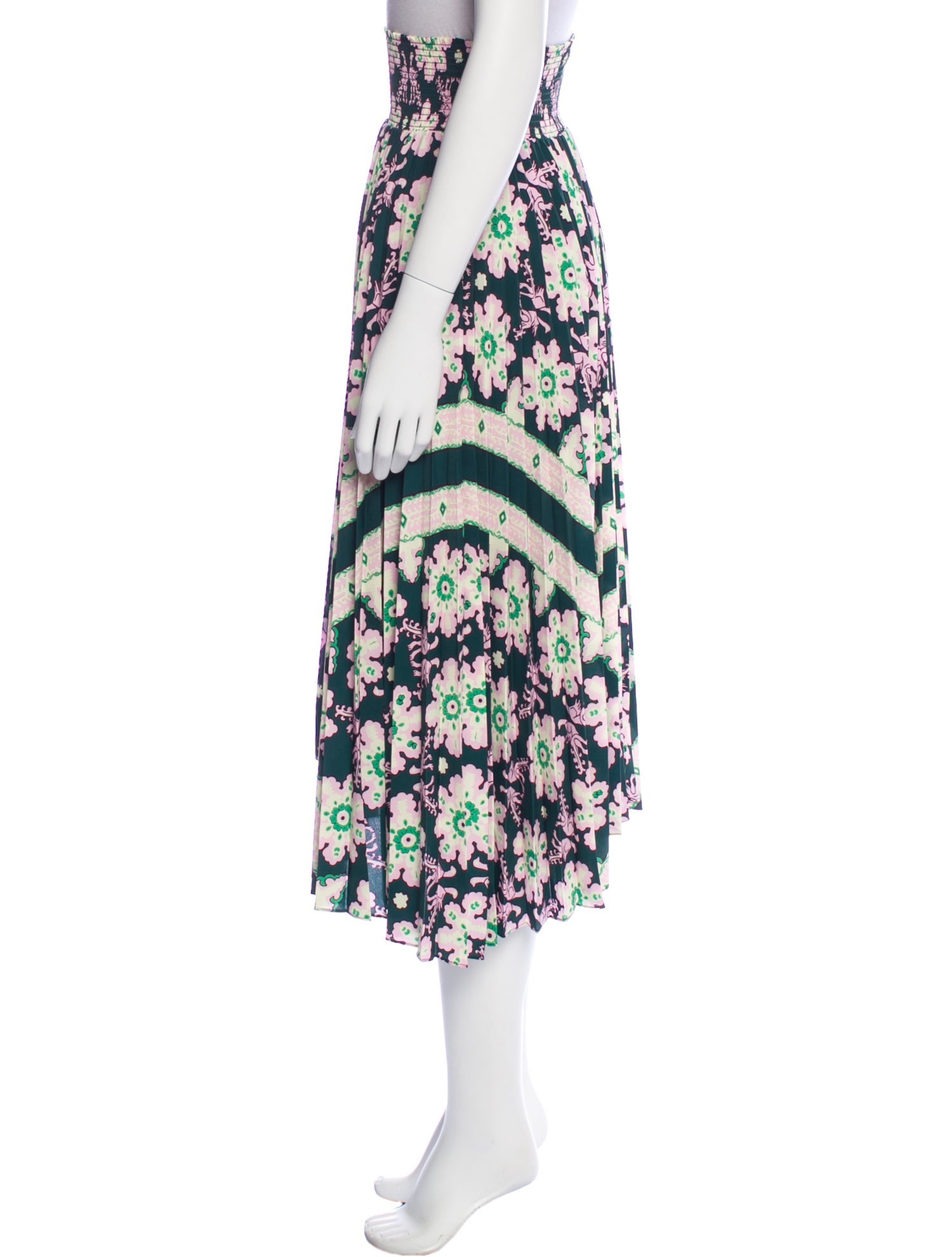 A.L.C. Floral Print Midi Length Skirt
