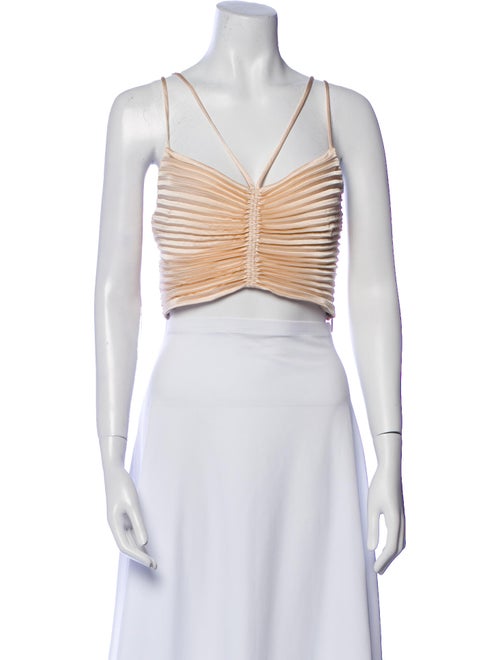 A.L.C. V-Neck Sleeveless Crop Top