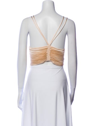 A.L.C. V-Neck Sleeveless Crop Top