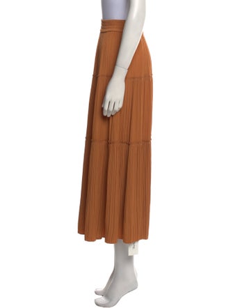 A.L.C. Pleated Accents Midi Length Skirt