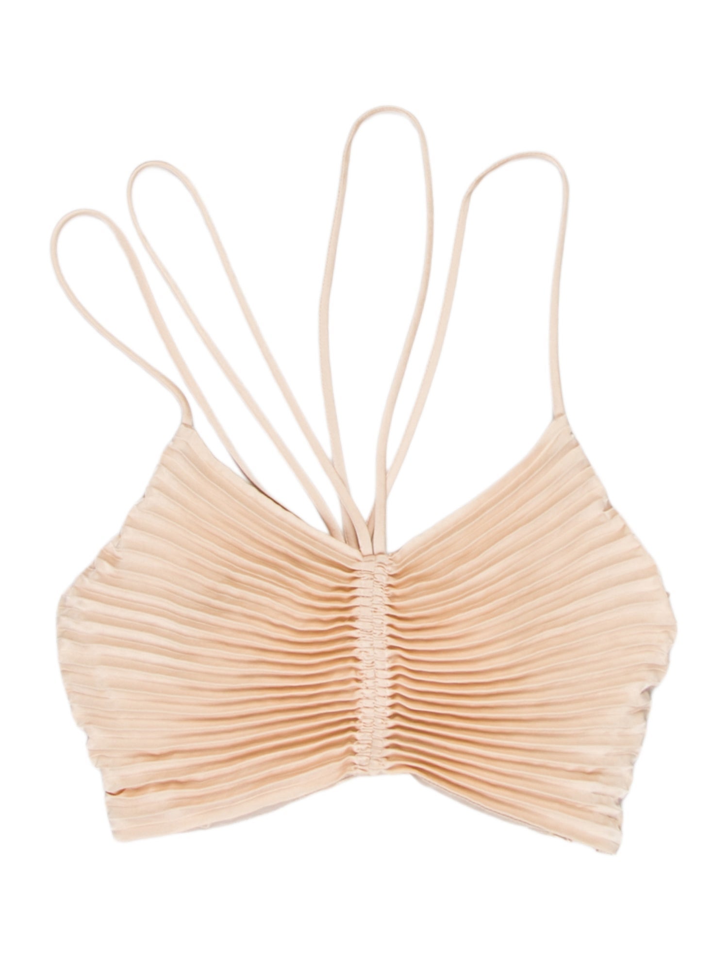 A.L.C. Silk Cowl Neck Crop Top