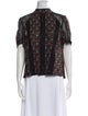 A.L.C. Silk Floral Print Blouse