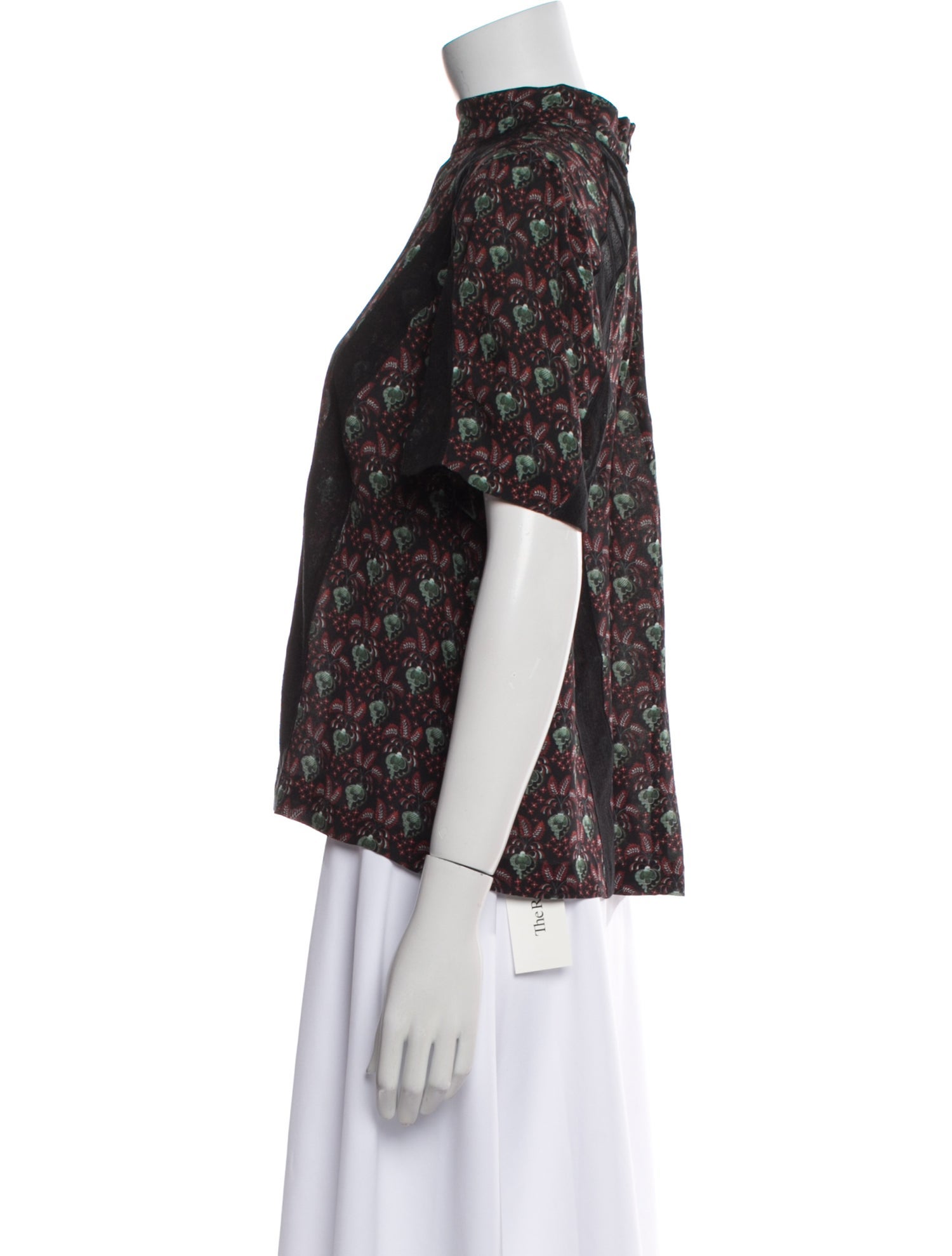 A.L.C. Silk Floral Print Blouse