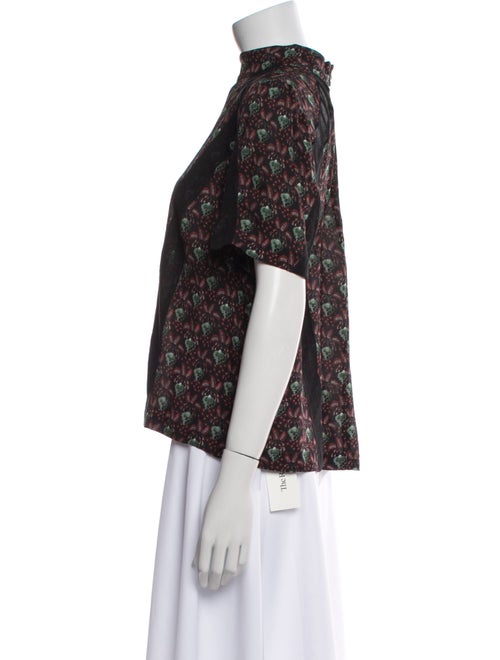 A.L.C. Silk Floral Print Blouse