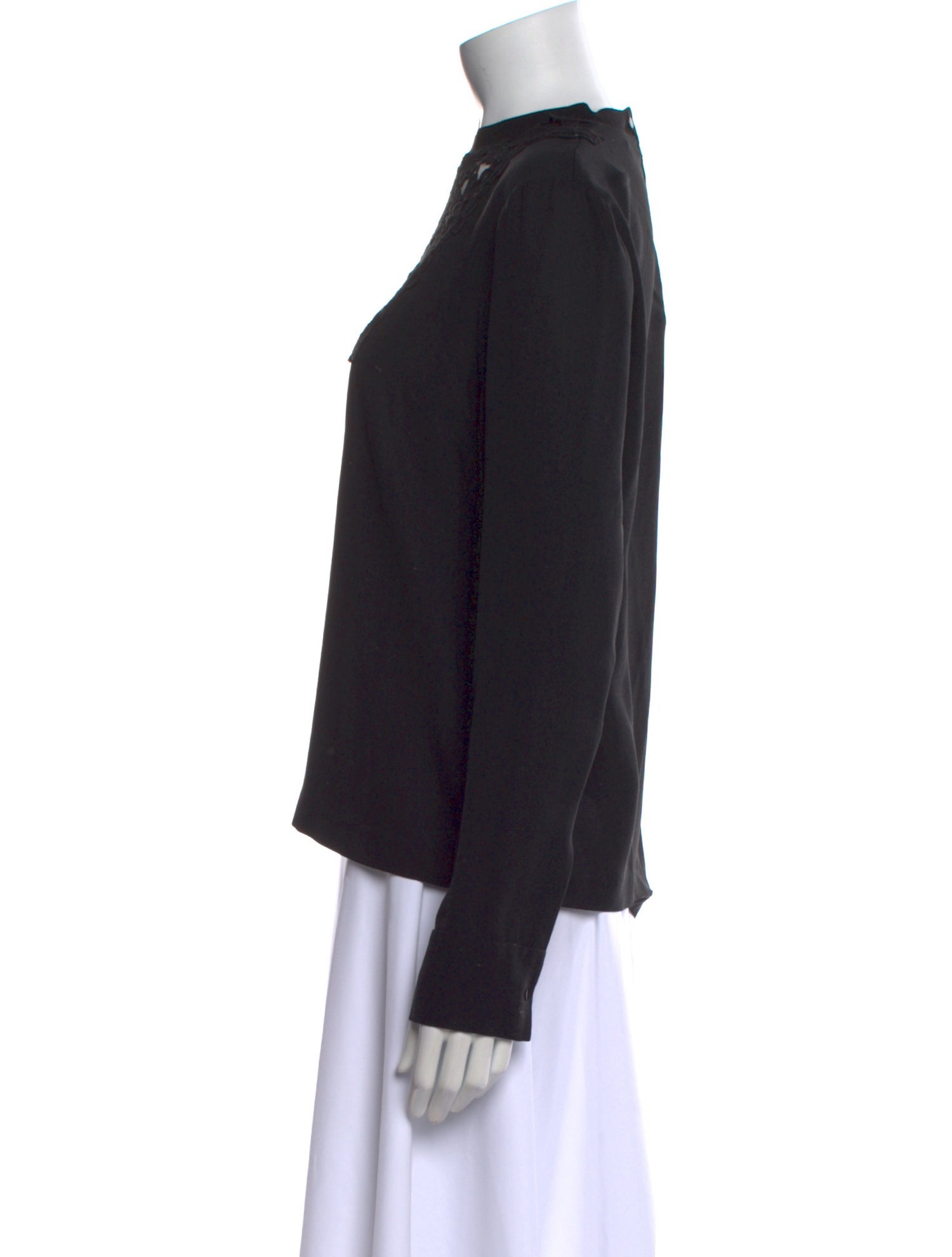 A.L.C. Silk Mock Neck Blouse