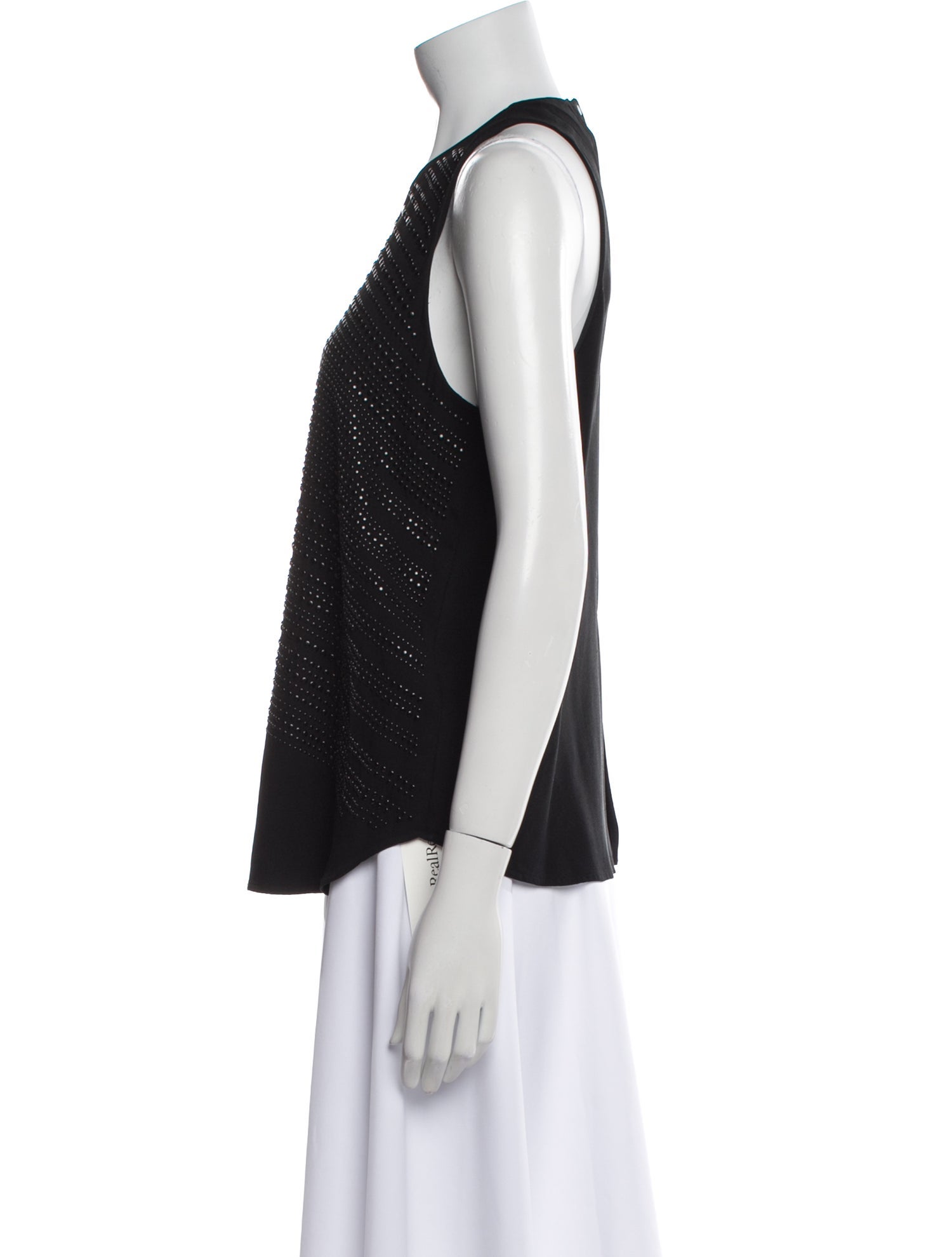 A.L.C. Silk Scoop Neck Top