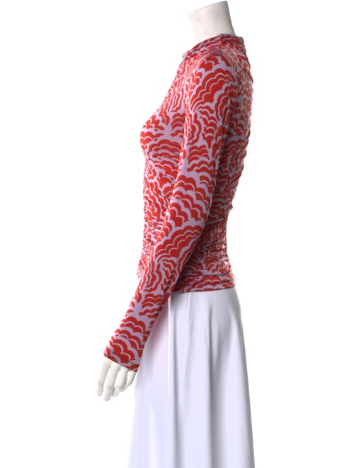 A.L.C. Printed Crew Neck Top