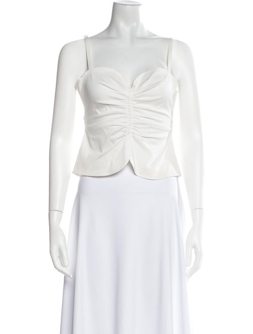 A.L.C. Square Neckline Sleeveless Crop Top