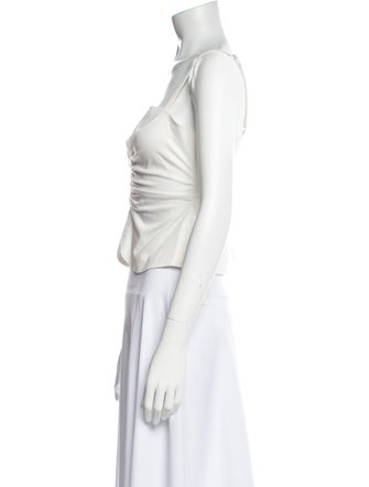 A.L.C. Square Neckline Sleeveless Crop Top