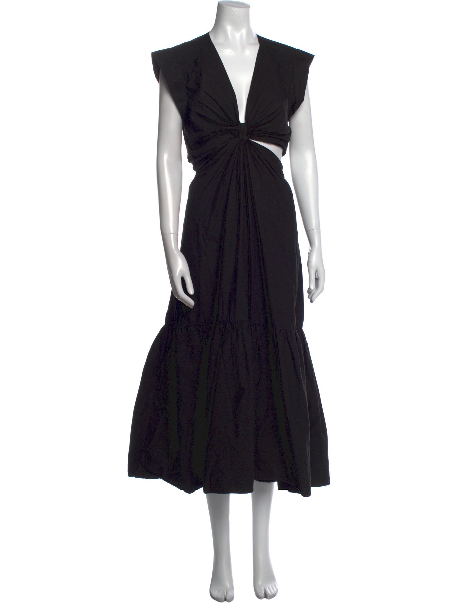 A.L.C. V-Neck Midi Length Dress