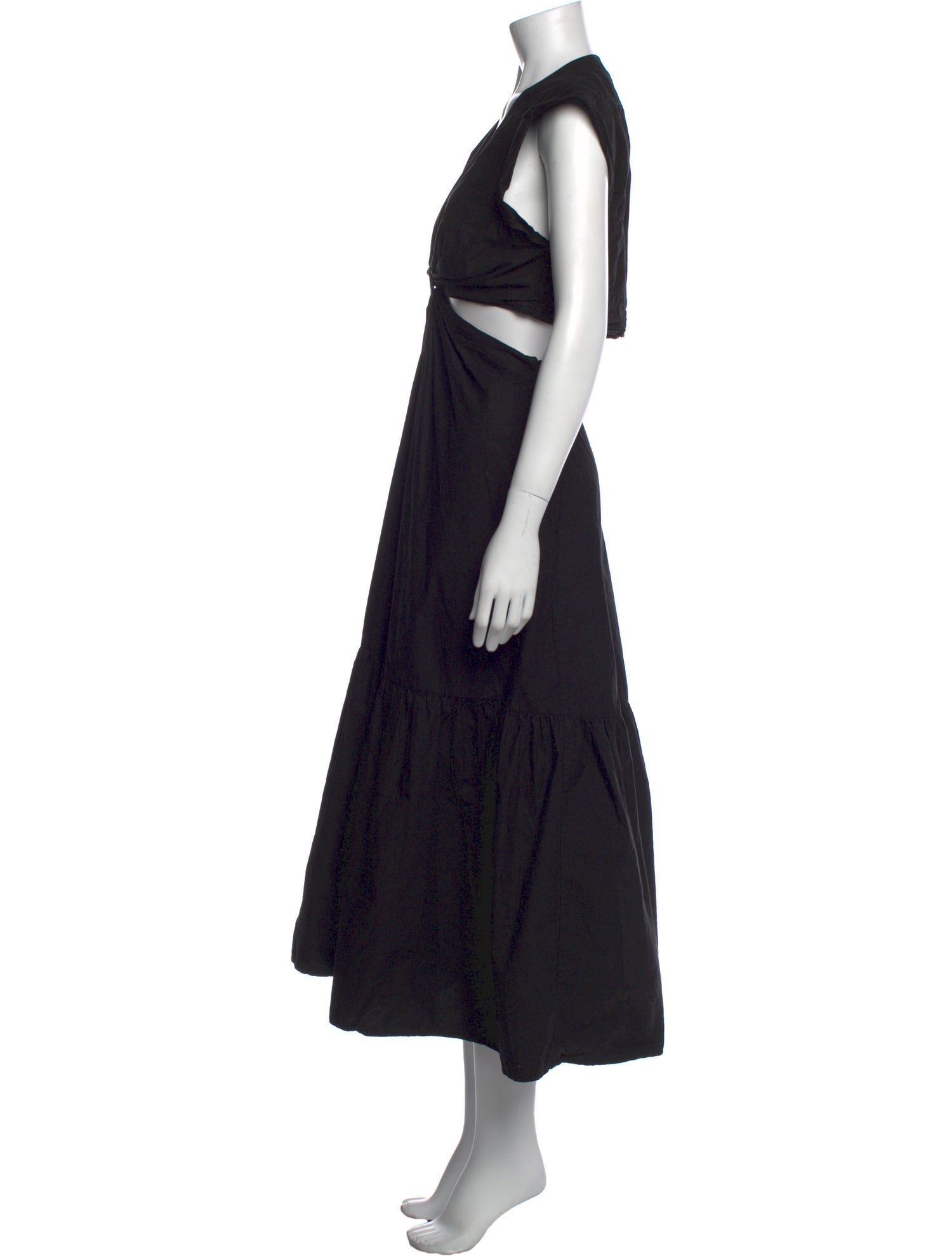 A.L.C. V-Neck Midi Length Dress