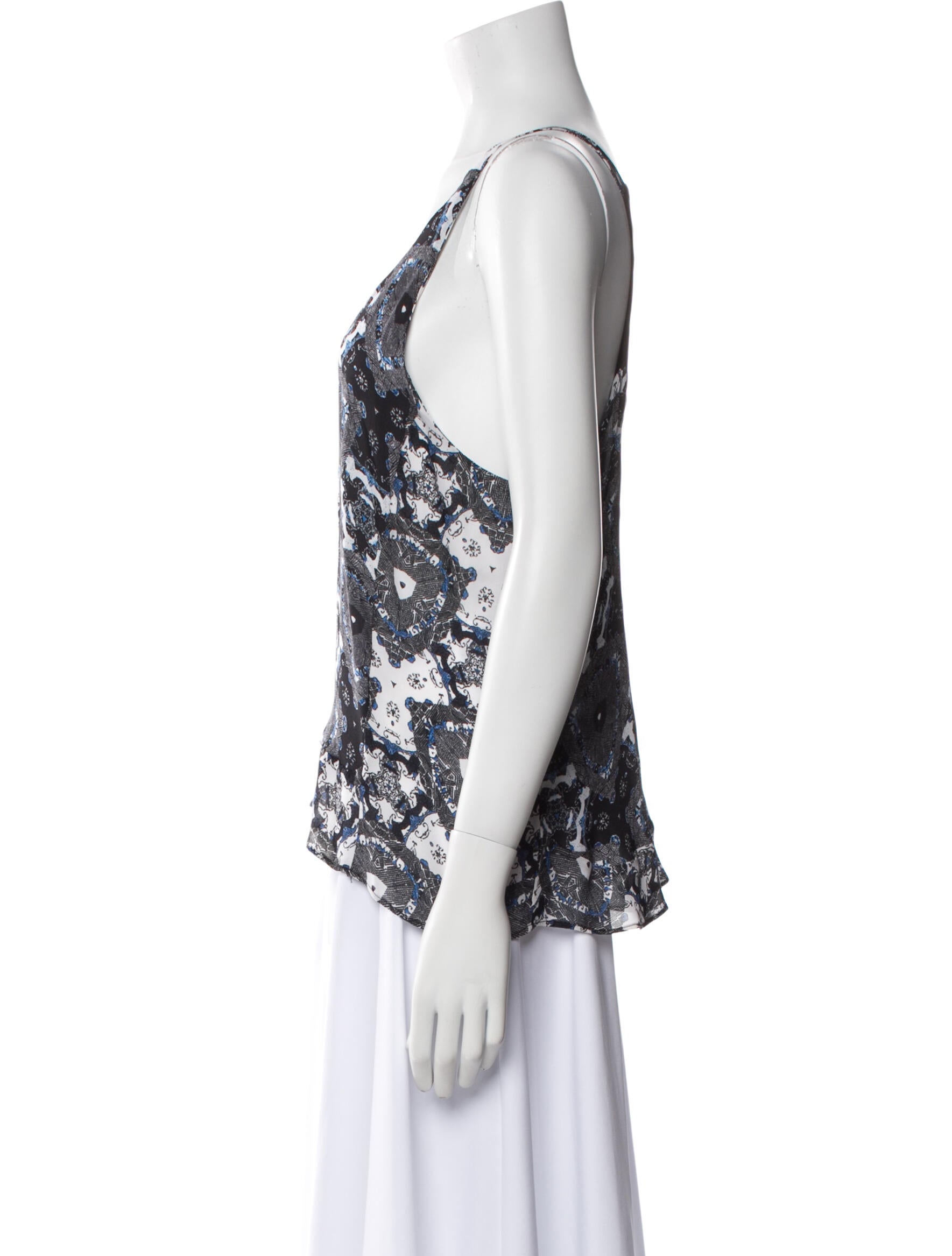 A.L.C. Silk Printed Top